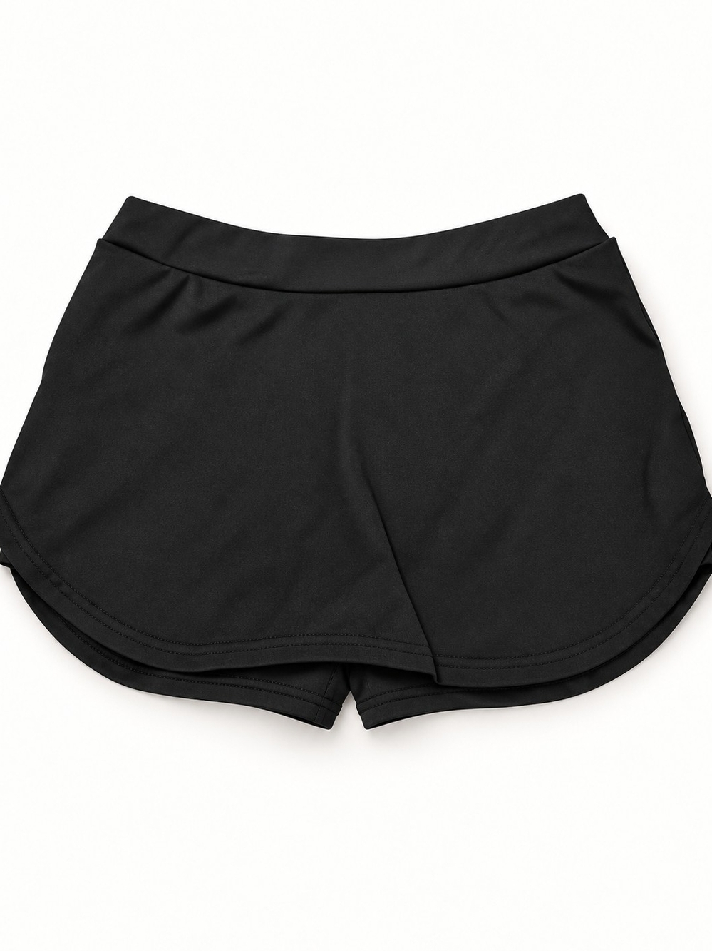 SHEIN Black Swim Skort Built-In Shorts Size M